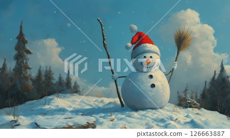 snowman, christmas, xmas 126663887