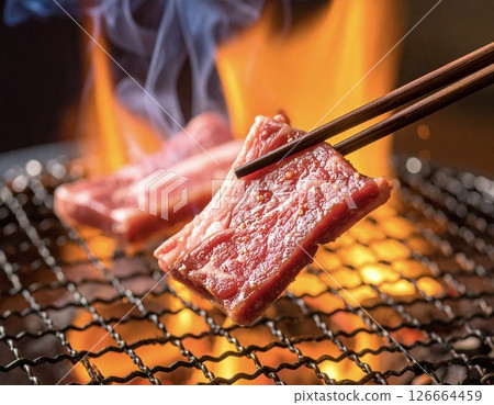 烤和牛冒出的熱氣 烤和牛冒出的熱氣 126664459