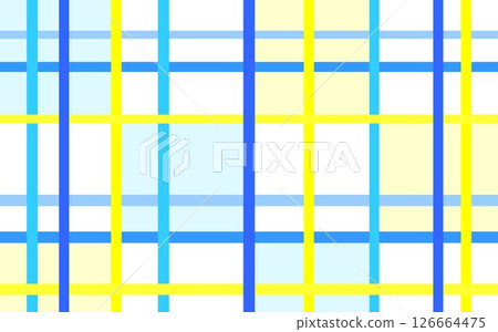 Lattice pattern, geometric pattern, square, blue, yellow 126664475