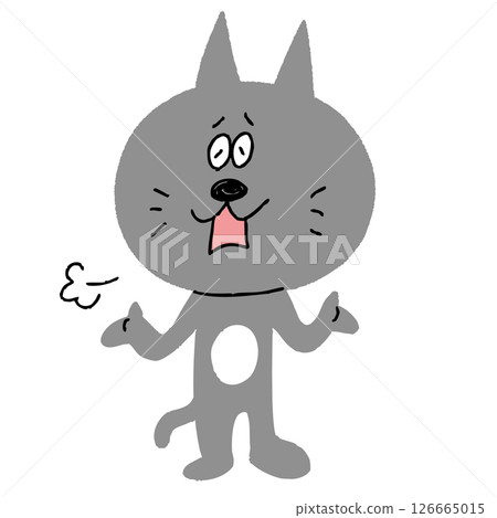 Comical cat character 126665015