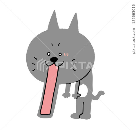 滑稽的貓角色 126665016