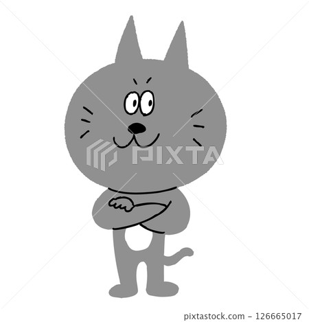 Comical cat character 126665017