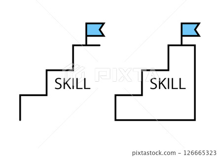 描繪技能提升的插圖 126665323