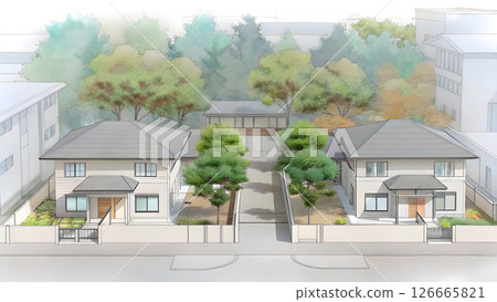 手繪建築草圖 126665821