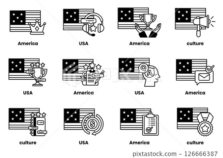 The image is a set of twelve different flags The image is a set of twelve different flags 126666387
