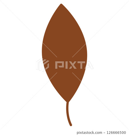 棕色的簡單葉子圖標 126666500