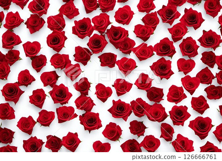 紅色的玫瑰花瓣 126666761