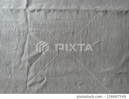 wrinkled linen tablecloth wrinkled linen tablecloth 126667549