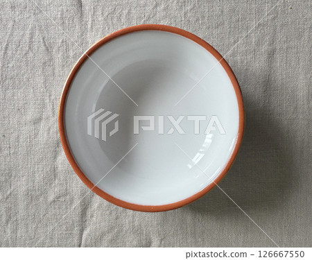 empty ceramic bowl empty ceramic bowl 126667550
