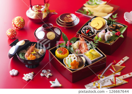 New Year dishes New Year dishes 126667644