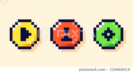 8 bit art style. 8 bit art style. 126668019