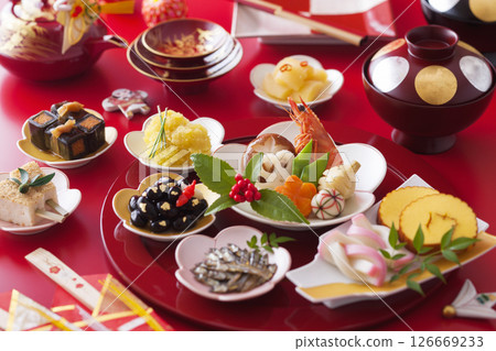 New Year dishes New Year dishes 126669233