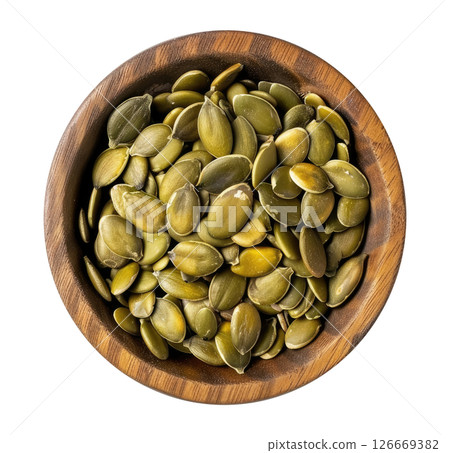Bowl with pumpkin seeds Bowl with pumpkin seeds 126669382