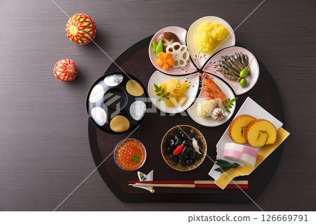 New Year dishes New Year dishes 126669791