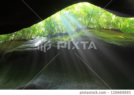 Lighted Yufu River Valley (Yufu City, Beppu City) 126669893