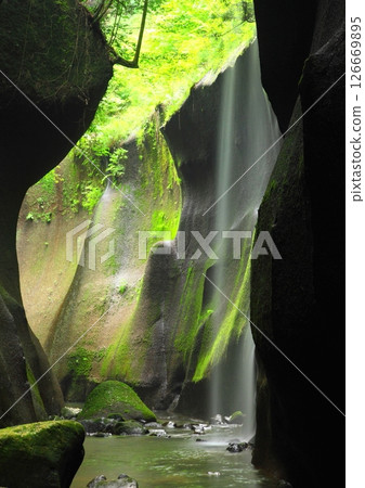 有光的由布川流域（由布市/別府市/垂直構圖） 126669895