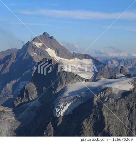 Mountain peaks seen from Titlis, Switzerland. 126670269
