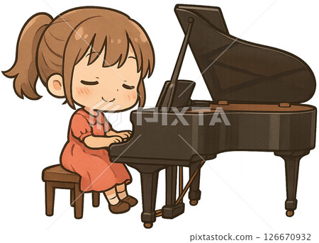 彈鋼琴的女孩 彈鋼琴的女孩 126670932