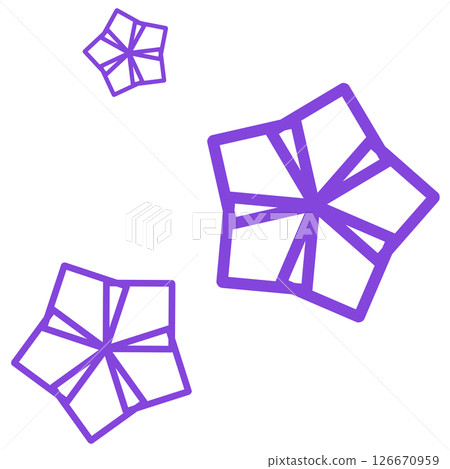 紫色幾何星圖 126670959