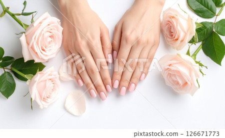 Manicure image (AI generated image) 126671773