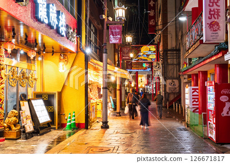 《長崎縣》長崎新地中華街/夜景 《長崎縣》長崎新地中華街/夜景 126671817