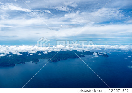 Aerial view of Nuku Hiva in the Marquesas Islands, French Polynesia 126671852