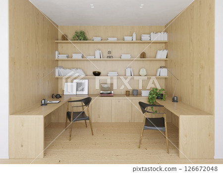 Productive Home Workspace Design 126672048