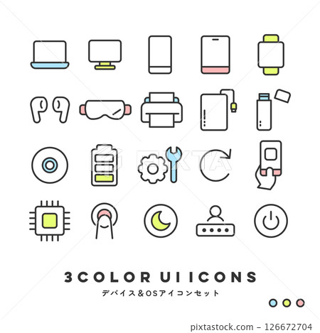 3-color icon set (devices & OS) 126672704