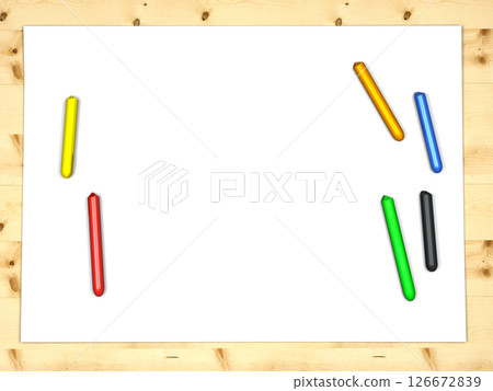 color pencils frame with color pencils frame color pencils frame with color pencils frame 126672839