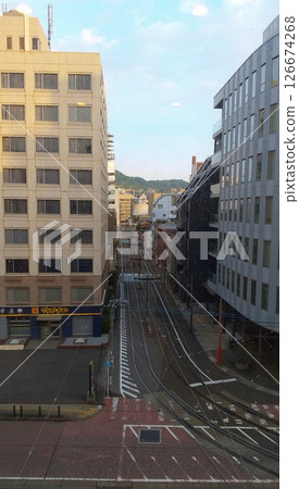 Nagasaki Shinchi Chinatown train line 126674268