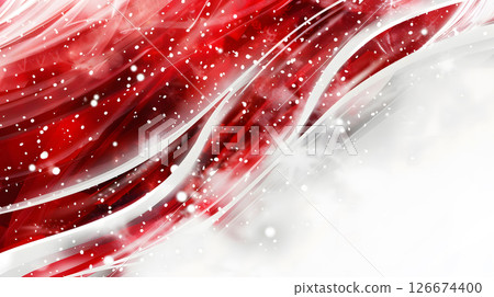 Beautiful festive Christmas interior with red and white flowers. AI Generated 126674400