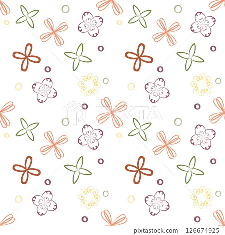 Azulejo pattern, tiles, Portuguese designs. Hand painted with watercolor blue earthenware with floral arabesques. Suitable for printing on fabric, home decor, wallpaper and stationery. Floral mosaic 126674925