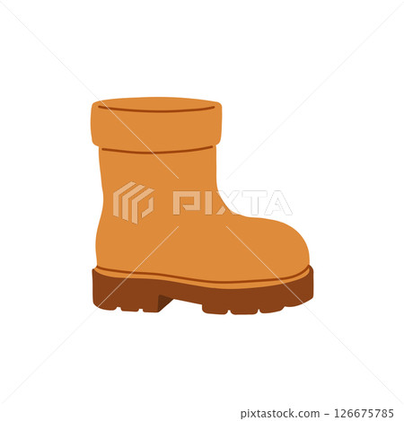 A Stylish Orange Boot Illustration Perfectly Suited for Fashion Trends and Winter Themes Vector illustration A Stylish Orange Boot Illustration Perfectly Suited for Fashion Trends and Winter Themes Vector illustration 126675785