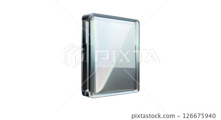 Smartphone Case With Reflective Surface. Modern Mobile Accessory For Protection And Style Isolated On Transparent Background 126675940