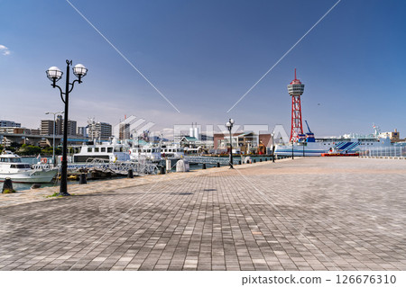 <福岡縣>博多港塔和福岡市海灣地區 <福岡縣>博多港塔和福岡市海灣地區 126676310