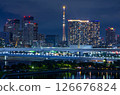 Skytree night view from Odaiba 126676824