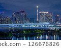 Skytree night view from Odaiba 126676826