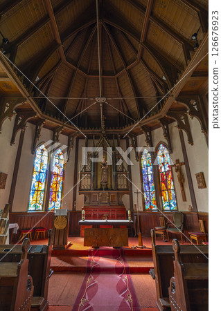 interior of  Church of the Immaculate Conception of the Virgin Mary in Stary Smokovec, High Tatras, Slovakia 126676923