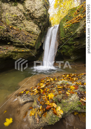 Hajsky waterfall, National Park Slovak Kras, Slovakia 126676995