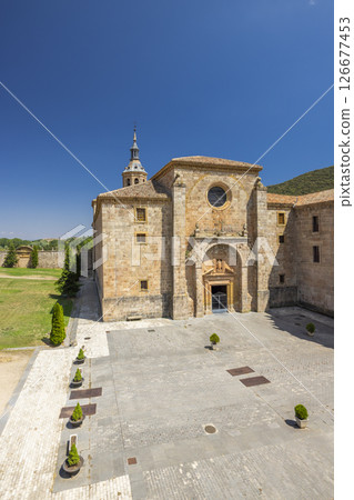 Suso Monastery of San Millan de la Cogolla displaying its beautiful architecture in La Rioja, Spain Suso Monastery of San Millan de la Cogolla displaying its beautiful architecture in La Rioja, Spain 126677453