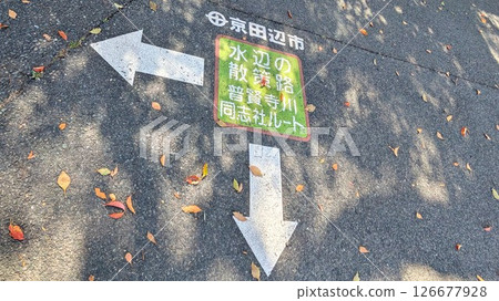 Kyotanabe Waterfront Walking Path Fugenji River Doshisha Route 126677928