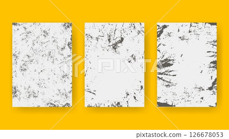Set of vertical grunge textures Set of vertical grunge textures 126678053
