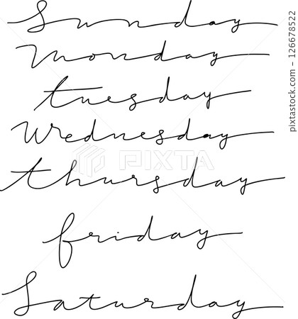 Handlettering Handwritten letters | WEEK 126678522