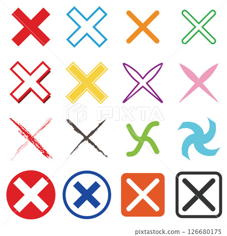 十字標記設置豐富多彩 126680175