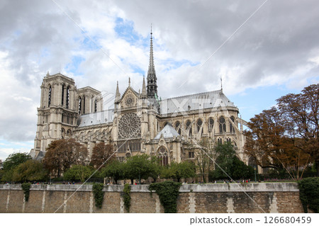 Notre Dame Cathedral, Paris, France, before the fire 126680459