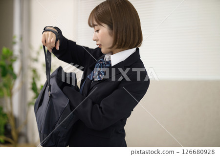 學校女孩高中校服 學校女孩高中校服 126680928