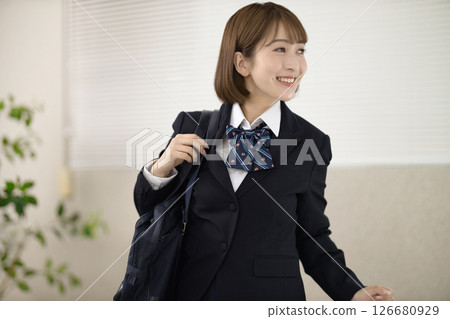 學校女孩高中校服 學校女孩高中校服 126680929