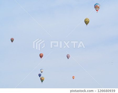 Nagano Prefecture, Hot air balloons in the sky, May Nagano Prefecture, Hot air balloons in the sky, May 126680939
