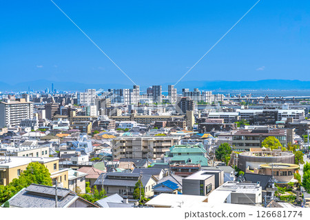 從兵庫縣蘆屋市山手町2的山丘上眺望蘆屋濱 126681774