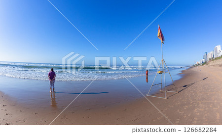 Bronze Beach Waters Edge Ocean Landscape Bronze Beach Waters Edge Ocean Landscape 126682284